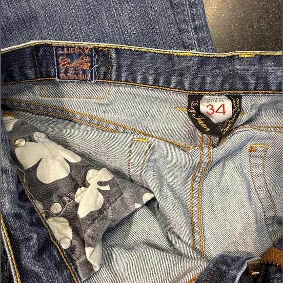 Lucky Brand Light Blue Straight Jeans Size 34 - Picture 3 of 4